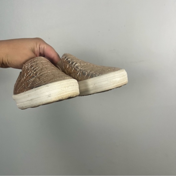 Kate Spade x Keds new york Women's Double Decker Quilted Loafers Champagne Sz 7 - Picture 8 of 10